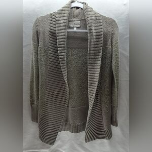 Cardigan Sweater Beige Ruby‎ Moon Cotton Nylon Wool Blend